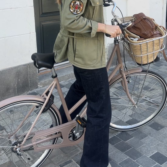 Lyserød/beigde neptun cykel